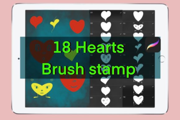 18 Heart Stamps for Procreate: Cute & Versatile