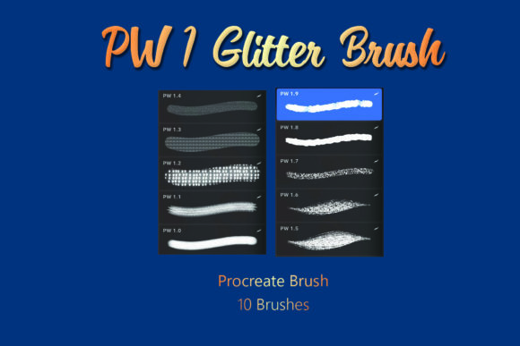 Adding Instant Sparkle to Your Digital Art with PW 1 Procreate Brush - Glitter Brushes