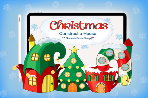 Designing Festive Scenes with Procreate Build Christmas House Brushes