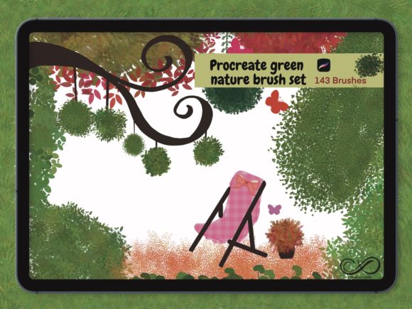 Elevating Digital Artistry: The Strategic Value of the Procreate Green Nature 143 Brushes Collection