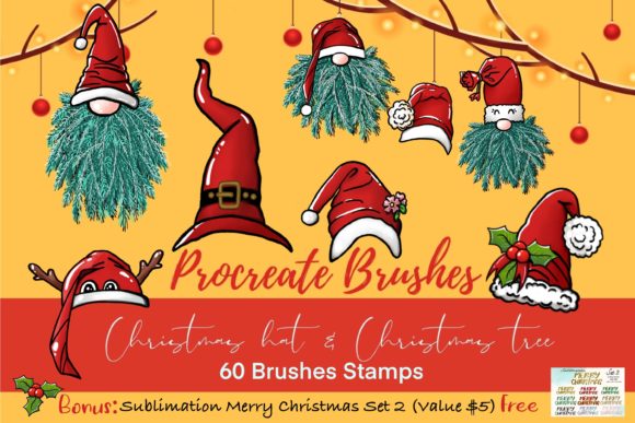 Evaluating the Procreate Brushes Christmas Hat Christ Collection for Holiday Design