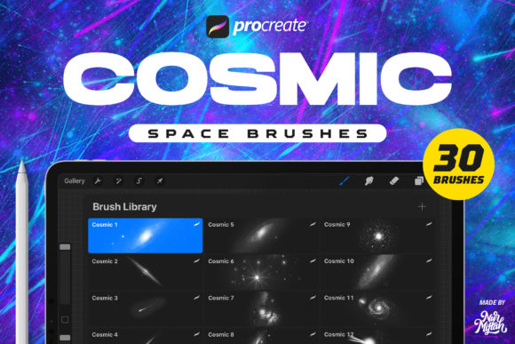 Evaluating the Procreate Cosmic Brushes for Professional Digital Art