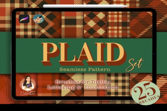Master Tartan Textures with 25 Pro Brushes