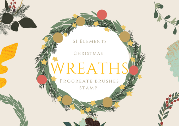 Strategic Design Assets: Leveraging Procreate Brushes Wreaths Christmas for Commercial Success