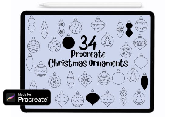Transform Your Winter Art with Procreate Christmas Ornament Brushes