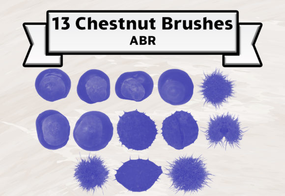 Unlock Autumnal Artistry with the Chestnut Photoshop Brushes Bundle Set