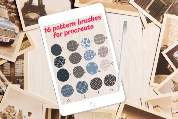 Unlocking Creative Potential with the 16 Pattern Brushes for Procreate Set