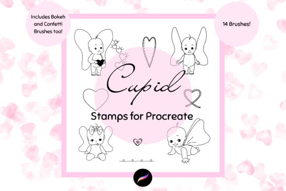 Unlocking Creative Potential with the Cupid Procreate Stamp Set 14 Brushes